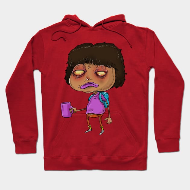 Dora before coffee Hoodie by idrawcartoons